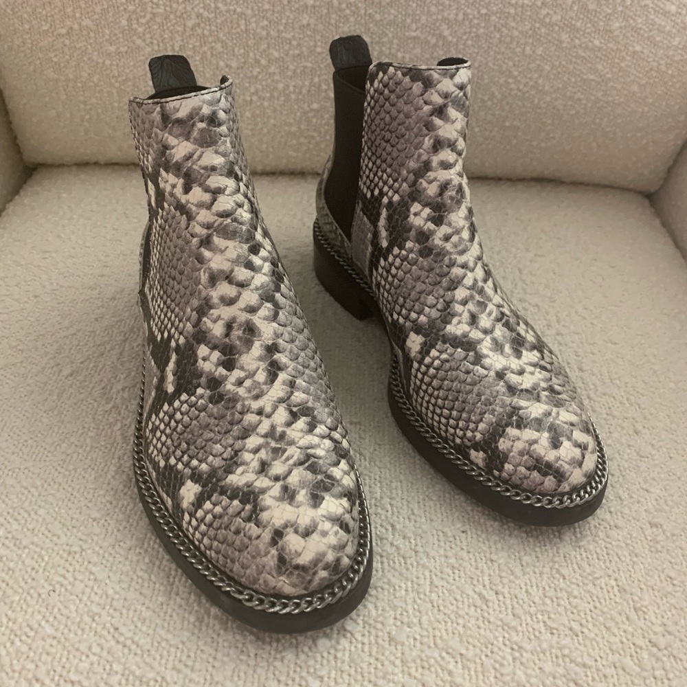 Wishbone Snakeskin Boots